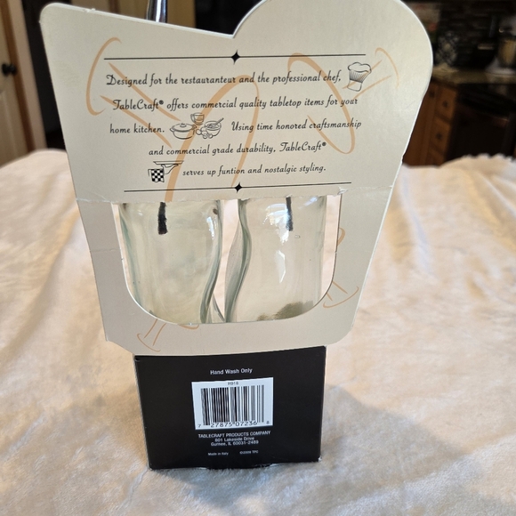 Tablecraft Gemelli Set Oil and Vinegar Bottles SET of Two 8.5 oz - Picture 4 of 5